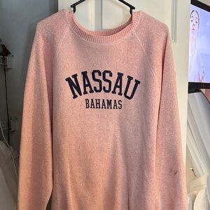 Heritage Pink Nassau Bahamas Sweater